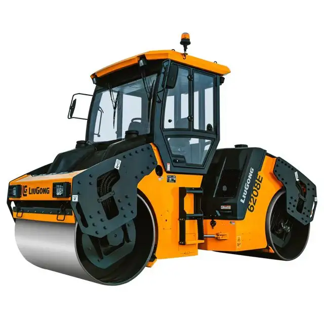 Liu Gong Compact Roller Clg6208e Tandem Drum Road Roller Gebruikt Voor Asfalt Road Onderhoud En Basis Verdichting