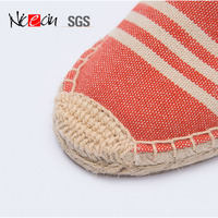 Nickecin — Espadrilles à talon compensé pour femmes, sandales en Jute imprimées, personnalisées, vente en gros, espagne