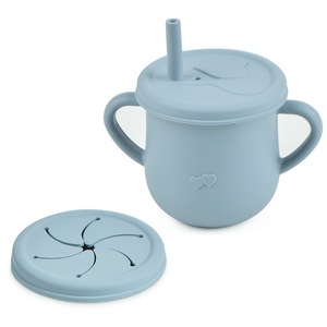 Tasses d'alimentation en silicone pour bébé, tasse à bec en silicone pour bébé avec paille - Product Image 5