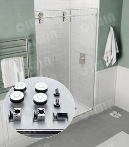 Porte de <span class=keywords><strong>douche</strong></span> coulissante pour ensembles de porte de <span class=keywords><strong>douche</strong></span> de salle de bains d'hôtel avec bouchons - Product Image 1