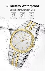 Orologio da Uomo Reward Prime, Lussuoso Orologio al Quarzo con Tre Lancette e Calendario, Elegante Orologio da Uomo <span class=keywords><strong>in</strong></span> Acciaio Inossidabile con Placcatura Fine - Product Image 2