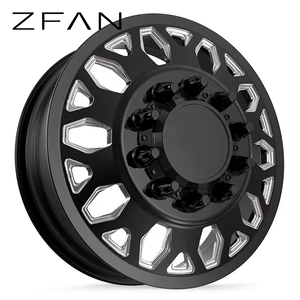 Rines Cóncavos Forjados ZFAN en Negro Mate para 8/10 Orificios PCD 127/130mm ET20 8x165.1/10x225 <span class=keywords><strong>22</strong></span>-30 Pulgadas - Product Image 1