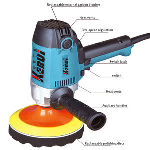 工場直送 220V コードレス車用ポリッシャー、調整可能速度 リチウムバッテリー電源、ワックスがけ・塗装作業用 - Product Image 2