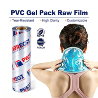 Film PVC souple transparent coloré imperméable sans odeur sans taxe 0,5 mm 20 cm pour emballage de gel