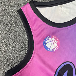 Maillot de basketball unisexe OEM à séchage rapide, personnalisé, 100 % polyester, vêtements de sport avec design imprimé par sublimation respirant - Product Image 6