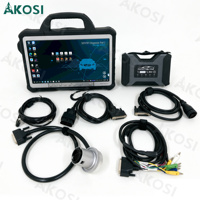 Herramienta de Diagnóstico SUPER MB PRO M6 Star para Benz con Multiplexor, Cable LAN + Cable de Prueba Principal OBD2 de 16 Pines + Tablet CF D1 para Autos, Camiones y Autobuses