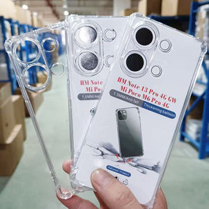 Étui de téléphone transparent en TPU antichoc pour Xiaomi Redmi Note 15 Pro + 14 <span class=keywords><strong>14S</strong></span> 13 12 11 10 9, coque de téléphone mobile transparente - Product Image 1