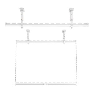 Double Layer <b>Clothes</b> Drying <b>Rack</b> Aluminum Alloy Wall Mounted Balcony Use - Product Image 5