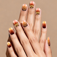 GMPC/Sedex/ISO/EUDR Faux ongles à pression de style henné pour un usage quotidien et des occasions spéciales Faux ongles à motifs élégants