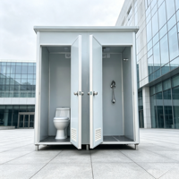 WC mobile préfabriqué, toilettes portables pour hôtel, salle de bain moderne pour camping, panneau sandwich préfabriqué, toilettes publiques