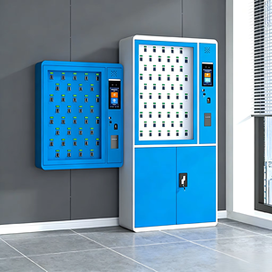 Armoire à clés intelligente assemblée avec lecteur d'empreintes digitales RFID, 50 emplacements, système de gestion des clés intelligent connecté, étanche, durable, avec suivi des opérations - Product Image 1