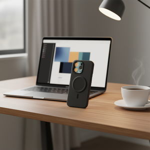 Custodia in Vera Pelle con Anello Magnetico e Protezione Anticaduta, Design Semplice e Supporto per Telefono per 16 Pro Max - Product Image 3