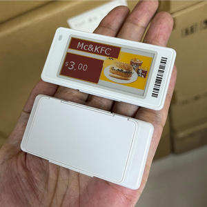 Etiqueta electrónica de precio digital inteligente inalámbrica de 2.13 pulgadas y 4 colores con tinta electrónica EDP para soluciones ESL de supermercados y minoristas, SDK API - Product Image 1