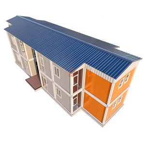 Moderna <span class=keywords><strong>casa</strong></span> prefabbricata a due piani, facile da montare, contenitore prefabbricato, ostello della gioventù per pannelli Sandwich in acciaio - Product Image 4