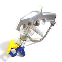 Aksesoris Alat Semprot Airless Tekanan Tinggi Pistol Semprot 2 Jari Warna Perak 5000psi Dengan 517 Tip GRC 246240