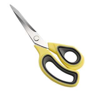 Ciseaux de tailleur en acier inoxydable à tête droite 2Cr13Pptpr pour la couture et l'artisanat à domicile, manche jaune, origine Yangjiang - Product Image 5