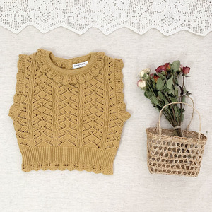 Suéter Cárdigan de Punto Vintage para Bebés y Niñas Pequeñas, Invierno 2022, Ropa Infantil al por Mayor 025AS22169 - Product Image 4