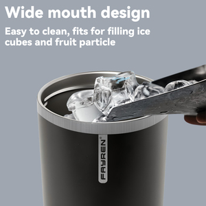 Đôi Tường Cách Điện Thép Không Gỉ Cốc Cà Phê Với Xử Lý Và Rơm Cốc Với Biểu Tượng Tùy Chỉnh Phù Hợp Với Trong Xe Giữ Cốc Ngoài Trời - Product Image 6