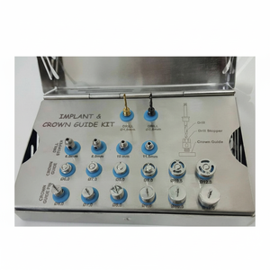 Kit de guidage de couronne d'implant dentaire (kit professionnel) / Implant chirurgical 18 unités en acier inoxydable certifié CE réutilisable fabriqué en Allemagne - Product Image 1