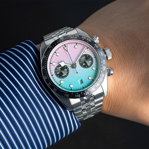 Relojes Deportivos de Lujo de Marca a Precio de Mayoreo, Movimiento de Cuarzo ETA, Esfera Luminosa de Zafiro, Cronógrafo de Acero Inoxidable Resistente al Agua - Product Image 6