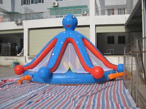 Château gonflable pieuvre 6m de diamètre, capacité 800kg, 12 personnes, écologique, pour événements extérieurs pour enfants - Product Image 6
