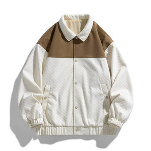 Vestes d'université personnalisées de haute qualité en gros à la mode avec col montant Logo avant Options de correspondance des couleurs multi-poches - Product Image 2