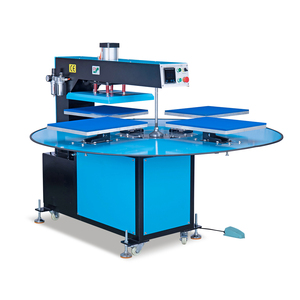 Máquina de sublimación neumática giratoria de <span class=keywords><strong>cuatro</strong></span> <span class=keywords><strong>estaciones</strong></span> para camisetas, precio de fábrica, para prendas de vestir 16 24 - Product Image 2