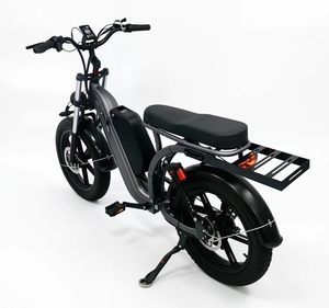 20 Inch Fat Tire 7-Speed Alloy Steel <b>Frame</b> Disc Brakes Electric Cargo <b>bicycle</b> Rear Rack Brushless Electric 36V70AH Long - Product Image 4