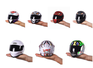 Mô hình đồ chơi mũ bảo hiểm xe máy nhỏ, mũ bảo hiểm xe máy Rally, mũ bảo hiểm gấu Benali, đồ trang trí mô hình búp bê - Product Image 3