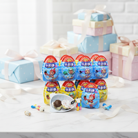 Chocolat au lait sucré en forme d'œuf personnalisable OEM pour jouet ou biscuit pour enfants