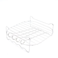 Accessoires pour friteuse Pack de cuisson à la vapeur polyvalent avec 4 brochettes Grille de torréfaction