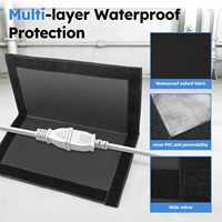 Maple Joy 1 pièce Housse de protection pour câble en tissu Oxford, étanche, pour extérieur, pour éclairages de jardin, pompes de piscine, tailles personnalisées, logo OEM