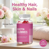Aanpasbare schoonheidssupplement met kokosolie & pectine voor innerlijke schoonheid, Biotine Gummies