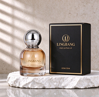 Flacon de parfum vide de luxe en verre de 50 ml, personnalisable avec logo, avec boîte, sac et capuchon pulvérisateur à sertir – Stock disponible