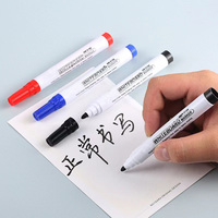 Stylo effaçable à pointe bille ABI BY-322 pour tableau blanc, encre sèche noire, rouge, bleue, 13,3 cm, logo personnalisé, fournitures scolaires, enseignement