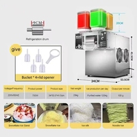 Machine à Bingsu Coréen 2026 pour Café – Nouvelle Machine à Glace Pilée Flocon de Neige Kakigori pour Préparer la Crème Glacée et le Bingsu