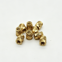 Brass Heat Set Insert Nut Knurled Threaded Insert Brass Injection Molding Insert Nut for Plastic Parts and 3D Printing