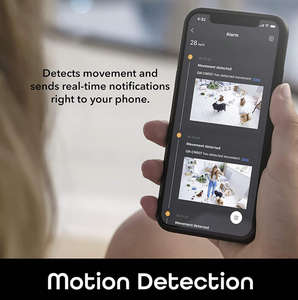 كاميرا مراقبة داخلية للأطفال والحيوانات الأليفة طراز Pan C211-2K مع خاصية التحريك والإمالة وكشف الحركة والتتبع متوافقة مع أليكسا/جوجل وبطاقة ذاكرة 512 جيجابايت - Product Image 3