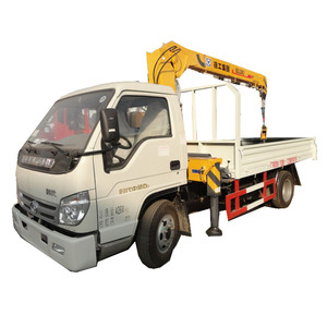 Foton forland 6 휠러 3.5 t 4 톤 망원경 붐 카고 크레인 트럭