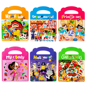 Livres calmes pour enfants <span class=keywords><strong>jeux</strong></span> assortis éducation précoce livres occupés bébé autocollants Montessori jouets cognitifs jouets de Puzzle pour enfants - Product Image 5