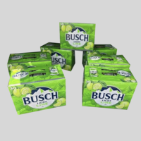 Boîte en papier avec poignée supérieure pour emballage de 12 canettes de bière, personnalisable en gros avec votre design et modèle gratuit, pour la vente en magasin