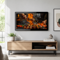 32" IP65 Magic Mirror Smart Android Digital Signage Advertising Commercial Display Poster Player Bisnis Kios Layanan Mandiri