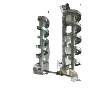 Trasportatore a spirale verticale completamente automatico per elevatore rotante per magazzino alimentare piano su e giù per ascensori