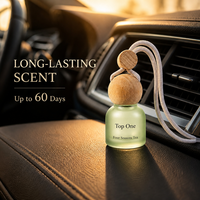 Ornement Suspendu Auto Luxe Flacon Désodorisant Bouchon Diffuseur Bois Naturel Gros Accessoires Intérieur Auto Cadeau Premium