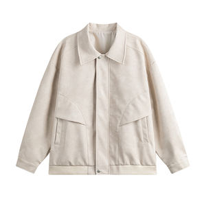 Otoño Vintage Pink Jacket XL Stand Windbreaker Lona bordada Cremallera Casual Street Style Ligero para uso al aire libre - Product Image 1