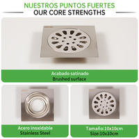 Harga Diskon SOLVEX Saluran Pembuangan Lantai Kamar Mandi Stainless Steel Saluran Pembuangan Dapur Anti-bau Pembersih Grosir Saluran Pembuangan Lantai Kamar Mandi