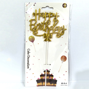 Décoration <span class=keywords><strong>de</strong></span> gâteau d'<span class=keywords><strong>anniversaire</strong></span> 3D en plastique, motif nœud papillon et fleurs, pour célébrations festives, prix d'usine - Product Image 5