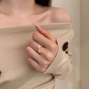 Dylam Jewelry Factory New Arrival Open <b>Adjustable</b> <b>Ring</b> S925 <b>Silver</b> Butterfly Flower Shape 5A Zirconia Women Bridal Stylish <b>Rings</b> - Product Image 5