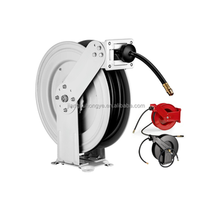 Enrouleur de tuyau d'huile air-eau de 20m, bras réglable de 300bar, pince de tuyau de 8mm, enrouleur de tuyau haute pression de 65 pieds, rétractable automatiquement de <span class=keywords><strong>4000</strong></span> PSI - Product Image 2