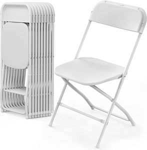 Manufacturer Direct White Resin Folding <b>Chair</b>, <b>Stackable</b> Commercial Event <b>Chair</b> for Wedding, Hotel, Party & <b>Outdoor</b> - Product Image 1